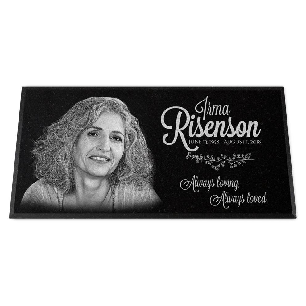 Photo of 12x6x¾" Headstone / Grave Marker, Personalized