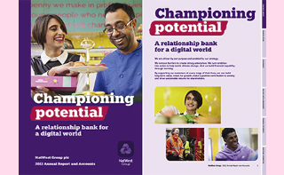 Annual Report and Accounts 2022 Front cover "Championing potential"